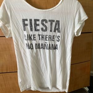 Worn a few times. It will come washed and ironed.